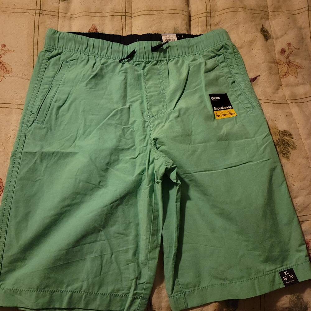 Boys shorts XL 18/20 mint green